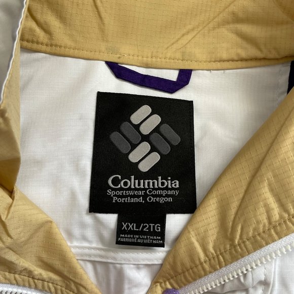 NEW Univ. of Washington Huskies Columbia Pullover Water/Wind Resistant Men's 2XL - Picture 7 of 9